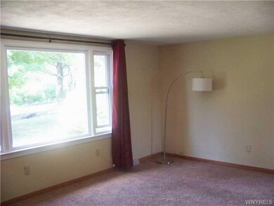 Living Room. The newly carpeted living room does h