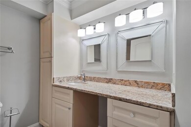 Bathroom off of primary bedroom