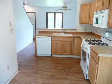 Kitchen with new refrigerator