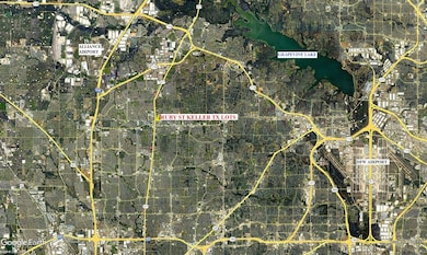 Aerial map of property and surrounding area