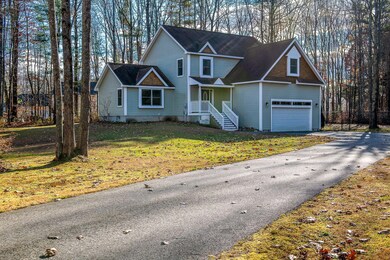 Rear lot with long driveway