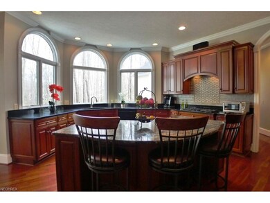 Ample counter space and breakfast bar.