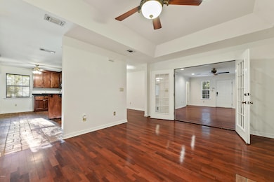 Family room open to bonus room