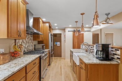 Beautiful Brass pendants and tiny little ceiling fan!