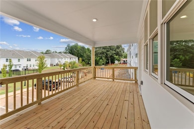 Huge, covered deck to enjoy winter, spring, summer and fall.