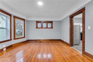 Spare room with light hardwood / wood-style floors