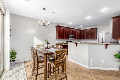 Open kitchen with breakfast bar