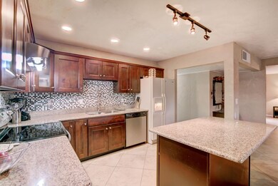 Kitchen with island