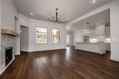 Open Floor Plan with Wood Floors