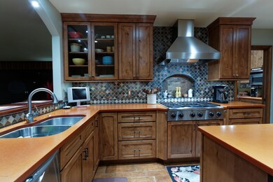 Knotty Alder Cabinets, Richlite Counters