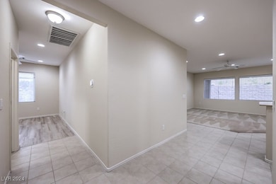 Den/Office with Ceiling Fan, Recessed Lighting and