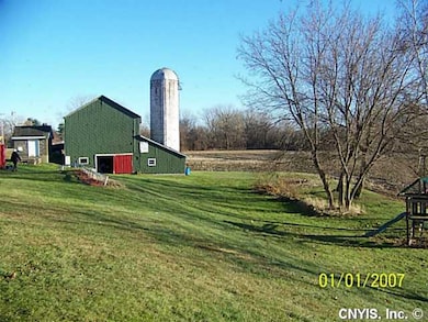 Barn side and back yard