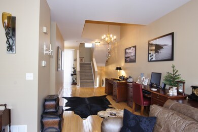 Dining Room with Natural Hardwood Floors which flo