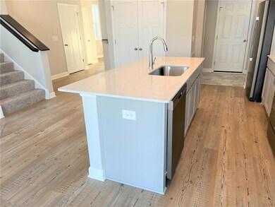 The large kitchen island has endless possibilities