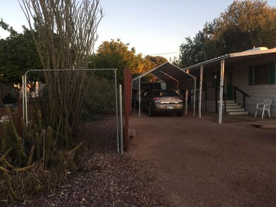 View of carport
