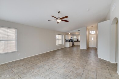 Open with vaulted ceilings