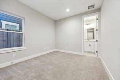 First floor bedroom functions well as guest suite