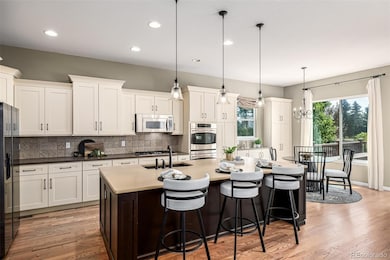 Custom island and soft-close cabinets