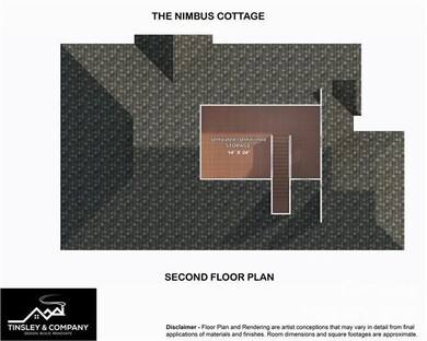 Upper Floor Plan Rendering