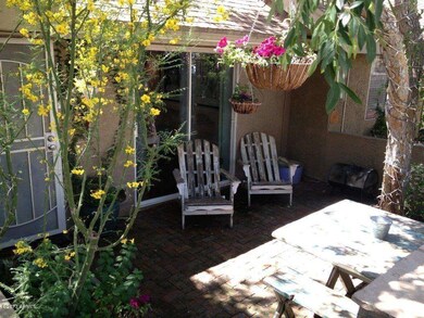 Front garden patio