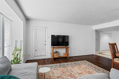 Living room with access to the patio