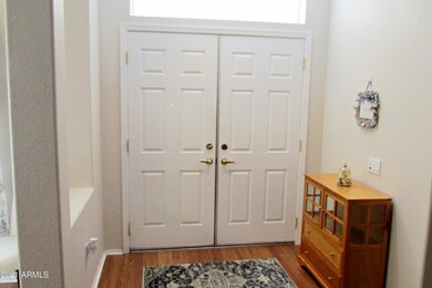 Double door front entry