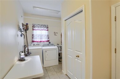 First floor laundry area off kitchen...so convenie