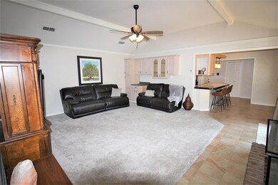 LIVING ROOM: Plenty of room for large furniture an