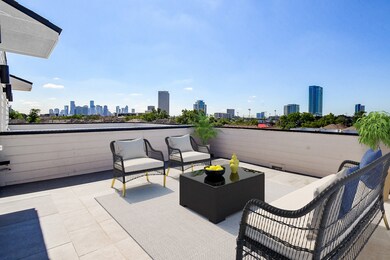 Stunning roof deck with panoramic views of Downtow