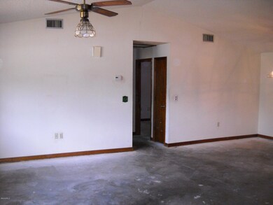Vaulted open floor plan