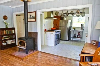 Wood burning stove keeps things cozy on winter eve