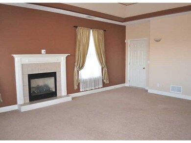 Living Room. Living Room w/ Gas Fireplace, Tray Ce