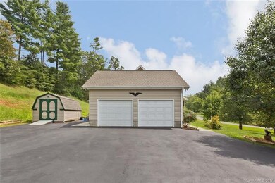 Two-car side loading attached garage.