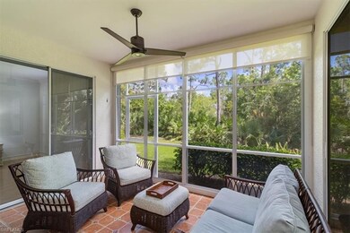 Lanai with beautiful private preserve views with h