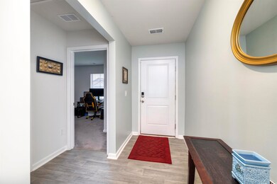 Interior space featuring carpet