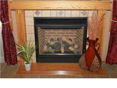 A closer view of the Fireplace.