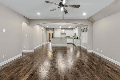View from the end of the living area towards the front of the home.