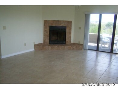 Living area with fireplace
