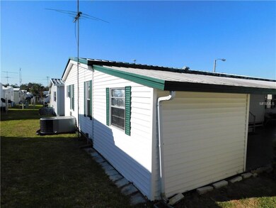 Storage shed and metal roof.