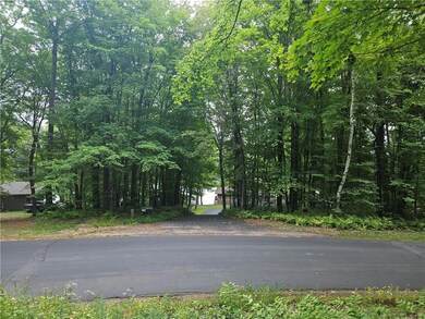 Views of Round Lake through the trees