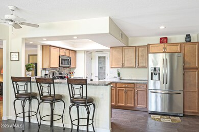 Breakfast Bar Looking into Kitchen