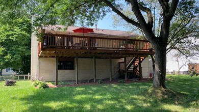 The deck is almost like a treehouse!