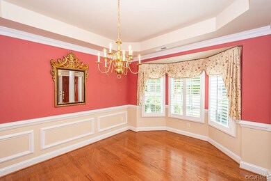 Wood floor and bay window