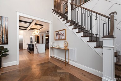 Foyer looking into kitchen