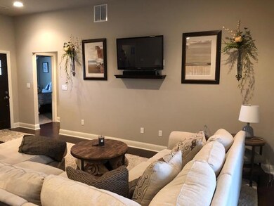 view of lving to foyer area