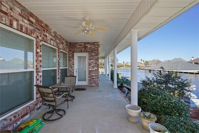 Private covered patio off the kitchen overlooking