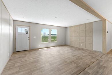 Interior space featuring light wood-type flooring 