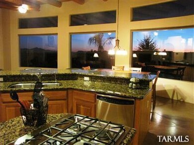 Evening View from Kitchen and Great Room