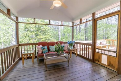 Wonderful screen porch and deck for entertaining. 