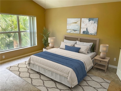 Virtually Staged Master Bedroom